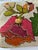 Vintage Handmade Needlepoint Pillow Wool Back to Velvet Floral For Sale - Image 4 of 12