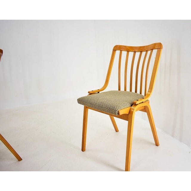 Brown Dining Chairs attributed to Antonín Šuman, 1960s, Set of 4 For Sale - Image 8 of 18