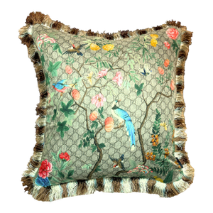 Gucci Gg Chinoiserie Tree of Life Pillow 22"