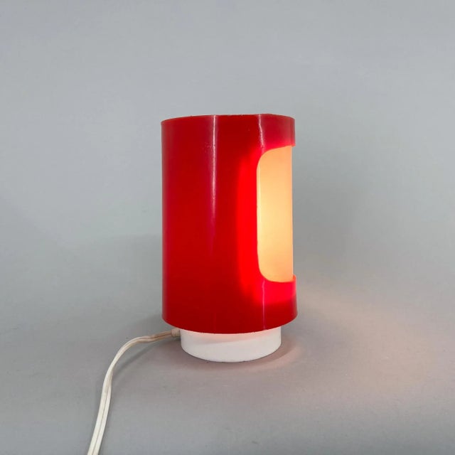 Small Space Age Adjustable Plastic Table Lamp, 1970s For Sale - Image 9 of 10