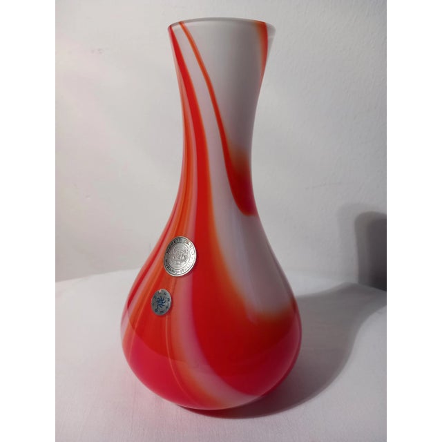 Murano Glass Vase by Carlo Moretti For Sale - Image 3 of 7