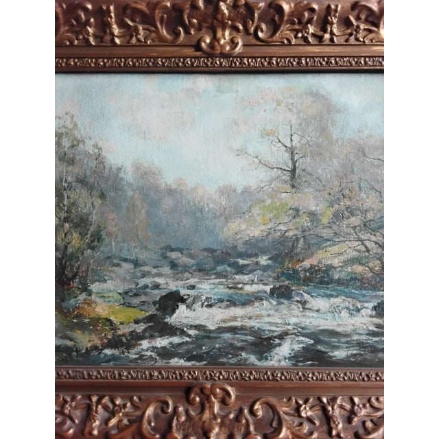 19th Century Archibald Kay, Highland River Scene, 1890s, Oil on Canvas For Sale - Image 5 of 7