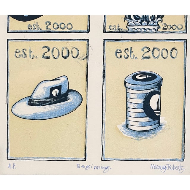 2000 "Beginning" Lithograph by Mercury Roberts. Pencil signed, titled and marked as an artists proof. Combined shipping...