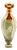 Glass Perfume Bottle with Gold Applications For Sale