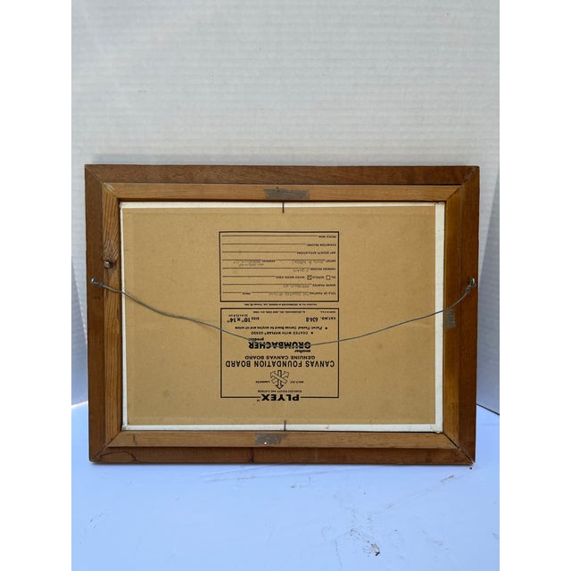 Wood Vintage Original Flying Pheasant Painting For Sale - Image 7 of 7