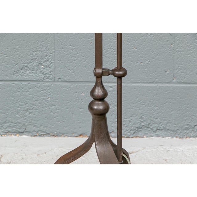 Mid 20th Century Vintage Mediterranean Revival Style Wrought Iron Floor Lamp For Sale - Image 5 of 10