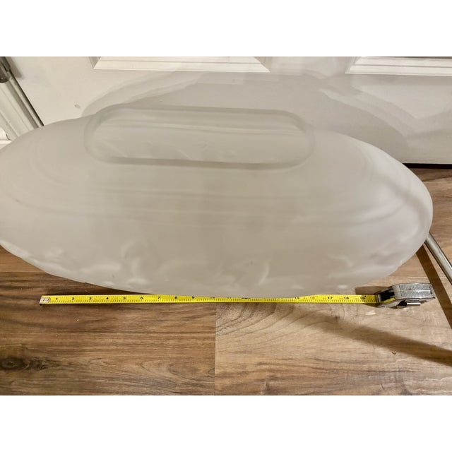 Dolbi Cashier Vase Satin Glass 3d Deer Art Deco Art Nouveau 1960's For Sale - Image 9 of 9