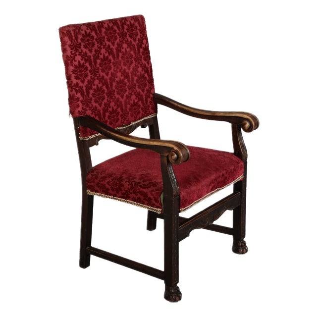 Antique Renaissance Armchair, 1900 For Sale