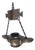 1920's Bronze "Genie" Pendant Light For Sale