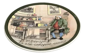 Large Dr Johnson Cheshire Cheese Wall Plate from Royal Doulton