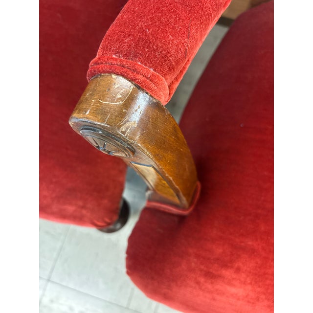Pair of Mid 19th Century Antique Vintage Old Carved Eastlake Solid Wood Wooden Side Dining Accent Chair For Sale In Washington DC - Image 6 of 11