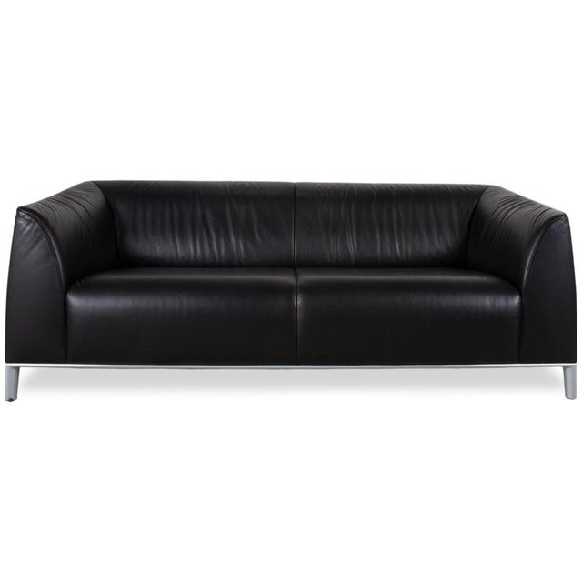 DS-276 2-Seater Sofa in Black Leather from de Sede For Sale - Image 12 of 12