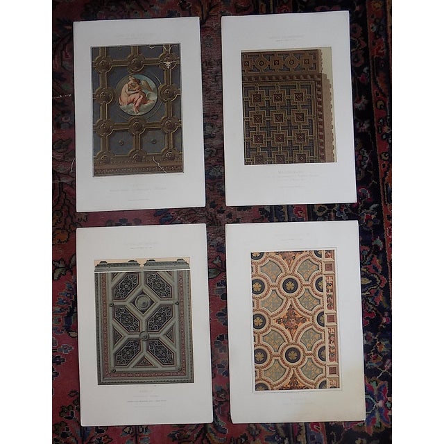 Antique 19th Century Imperial Folio Size Ornamental Design Chromolithographs - Set of 4 For Sale In Cincinnati - Image 6 of 6