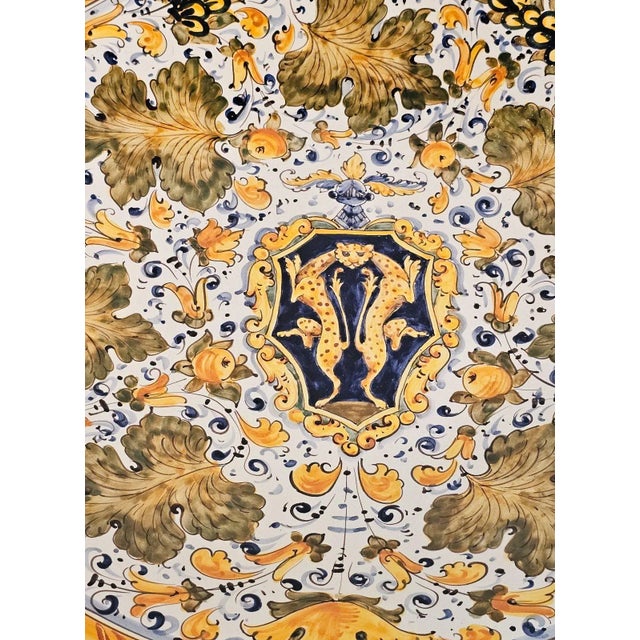 Vintage Italian Majolica Charger For Sale - Image 4 of 6
