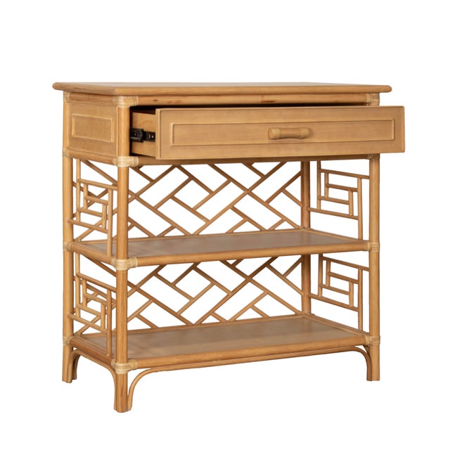 Chippendale End Table, Natural For Sale In West Palm - Image 6 of 11