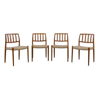 Vintage Danish Teak Chairs by Niels O. Möller, 1970s, Set of 4 For Sale