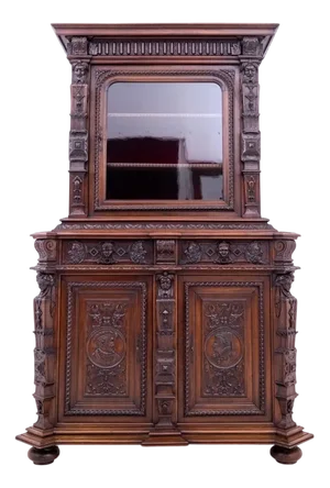 Antique French Carved Cabinet, 1880