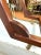 Late 20th Century Gio Ponti Style Italian Modern Bench With Sculptural Wood Base and Brass Accents For Sale - Image 13 of 13