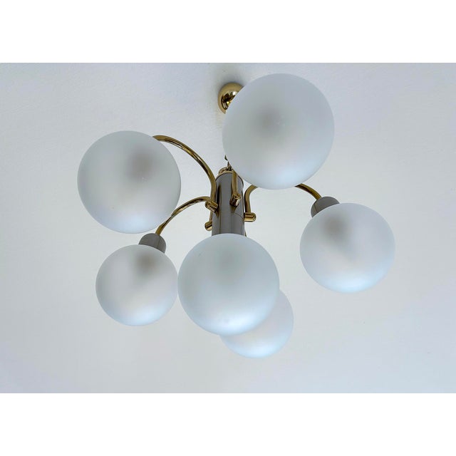 Vintage Glass Cascade Chandelier, 1970s For Sale - Image 11 of 17