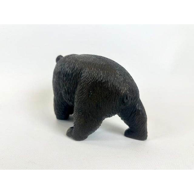 Japanes Bear with Cub Wooden Carved Ainu Figurine, 1900s For Sale - Image 5 of 15