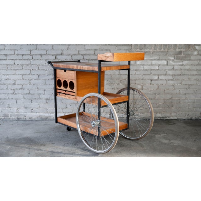 Mid-Century Modern Vintage Mid-Century Arthur Umanoff for David Morgan Bar Cart For Sale - Image 3 of 18