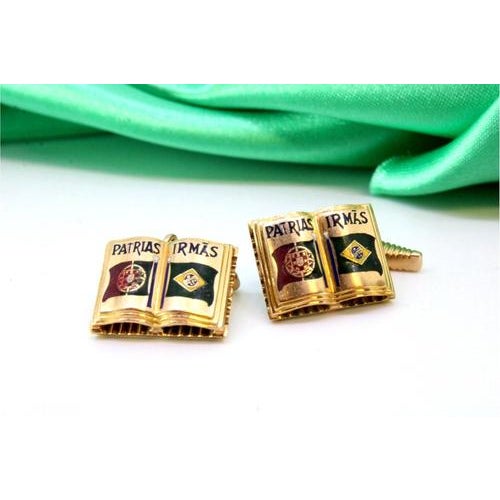 Gold Yellow Gold Cufflinks, Set of 2 For Sale - Image 8 of 8