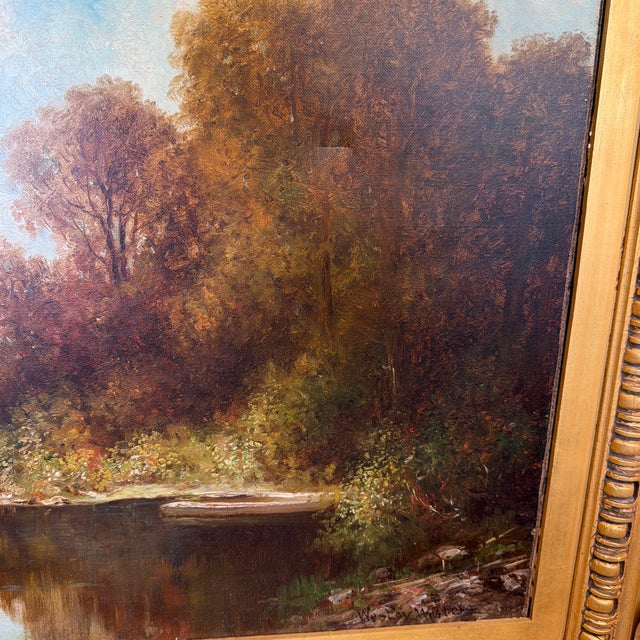 American Late 19th Century Wesley Webber Original Oil Painting For Sale - Image 3 of 12