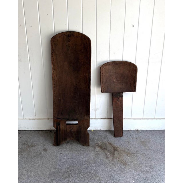 Antique African Tribal Birthing Chair For Sale - Image 6 of 7