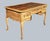 A Mid 20th Century French Provincial Style Walnut Writing Desk. Features 3 locking drawers with 3 keys that function as...