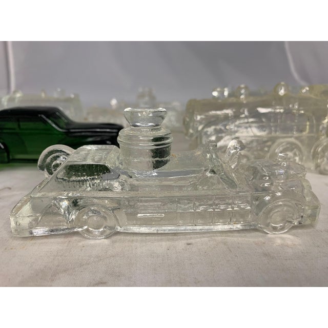 Vintage Glass Candy Container Collection: Automotive & Locomotive For Sale - Image 4 of 9