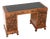 Art Deco Burr Walnut Desk with Leather Top, 1930 For Sale