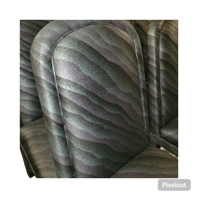 Wood 1980s Set of 6 Post Modern Dining Chairs For Sale - Image 7 of 8