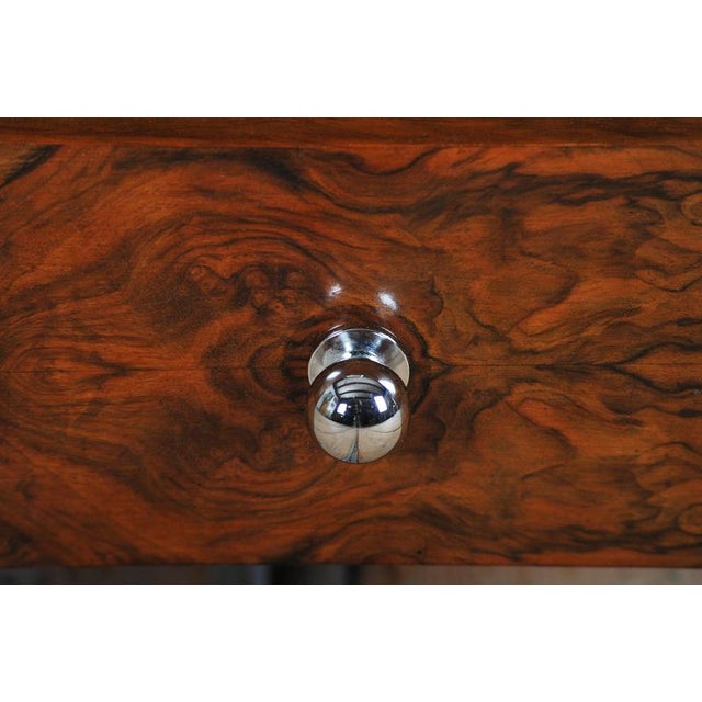 Art Deco Dressing Table in Walnut Veneer, Czech, 1930s For Sale - Image 12 of 18