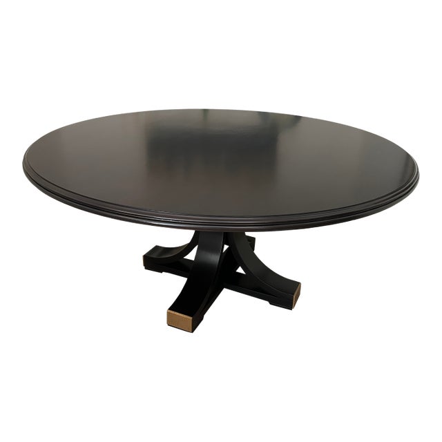 Old Biscayne Designs Avery Dining Table W/Pedestal Base For Sale