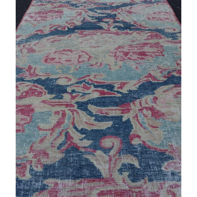Measures: 2'0 x 3'2 Antique Persian Tabriz Rug With Elegant Floral Motifs and Soft Pastel Tones Keivan Woven Arts/...
