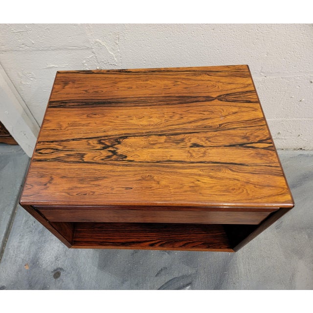 Westnofa Furniture Westnofa Rosewood Nightstand For Sale - Image 4 of 11