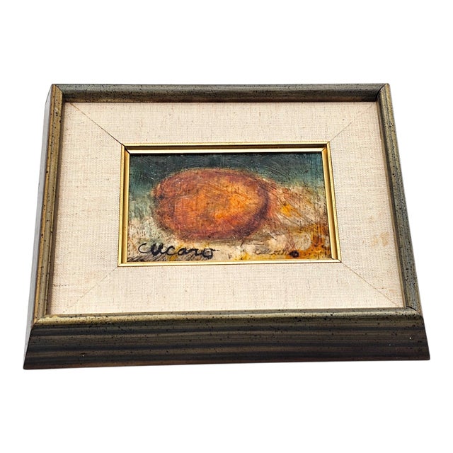 Wood Pasquale "Pasqual" Cucaro Signed Oil on Board, California Modernist Still Life For Sale - Image 7 of 14