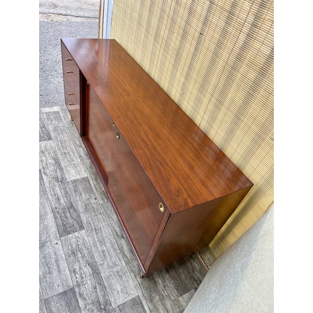 Mid-Century Modern Refinished Mid Century Modern Twelf Drawer Dresser by John Stuart. Circa 1960s. For Sale - Image 3 of 18