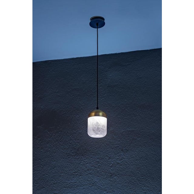 Glans Pendant Lamp by United Alabaster For Sale - Image 9 of 10