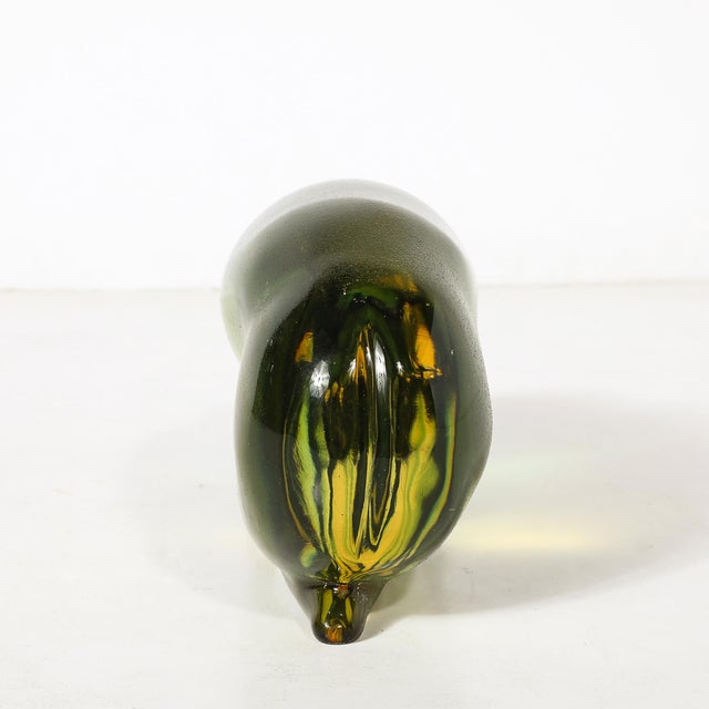 Mid-Century Hand-Blown Murano Glass Nude Sculpture Signed Giancarlo Signoretto For Sale - Image 9 of 12