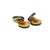 Tiffany and Co. Vintage Tiffany & Co. X Ralph Lauren 18k Gold Striped Inlaid Stone Cufflinks, A Pair For Sale - Image 4 of 10