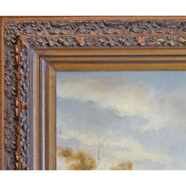 Textile Large Scale Contemporary Traditional Landscape Painting Oil on Canvas For Sale - Image 7 of 7