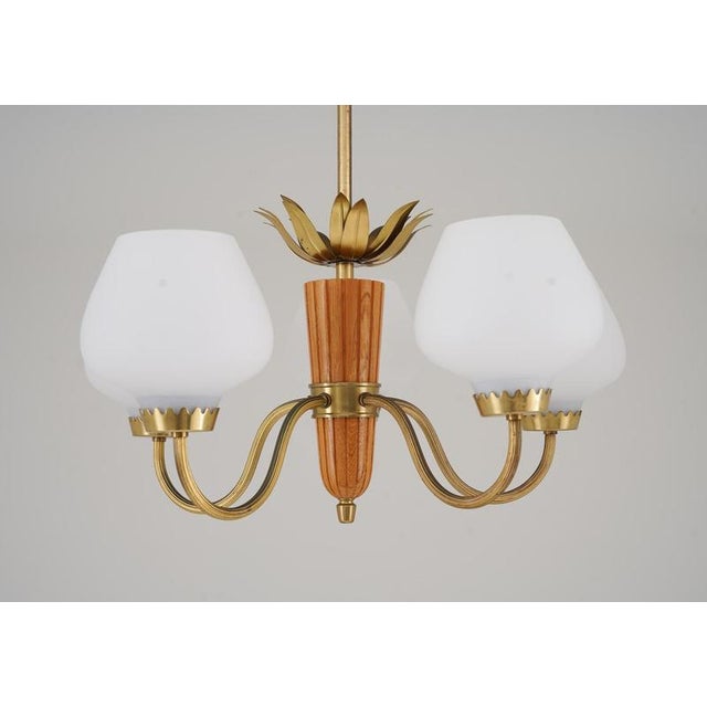 ASEA Mid-Century Swedish Pendant attributed to Asea, 1950s For Sale - Image 4 of 8