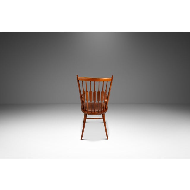 1960s Set of Two (2) Mid-Century Modern Windsor Centennial Chairs in Solid Walnut Attributed to Kipp Stewart for Drexel, Usa, C. 1960's For Sale - Image 5 of 18