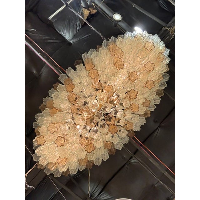 2000 - 2009 Large Oval Murano Tronchi Chandelier For Sale - Image 5 of 5