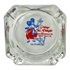Vintage l'Auberge Chez François Restaurant Ashtray Great Falls, Virginia