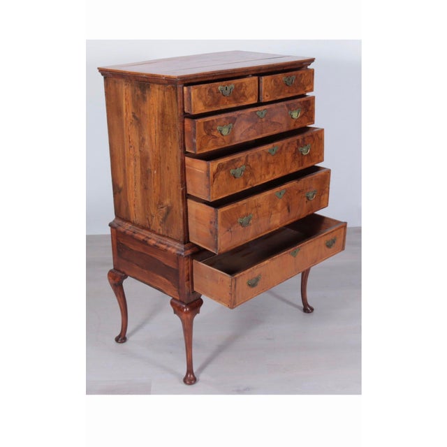 Early 18th Century 18th Century George I Walnut Tallboy Chest-on-Stand, England For Sale - Image 5 of 6