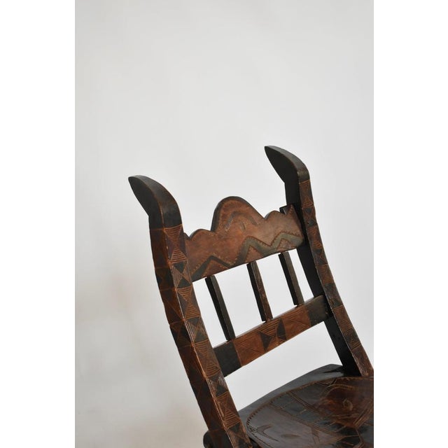 1960s Vintage Wooden Senoufo Chair, 1960s For Sale - Image 5 of 6