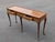 Mid 20th Century Burl Wood and Cherry Queen Anne Sofa/Console Table Attributed to Baker Furniture For Sale - Image 11 of 14