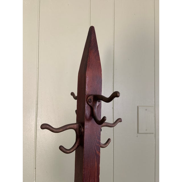This Antique Mission Arts and Crafts Coat Hat Hook is a beautiful example of early 20th-century craftsmanship. Made from...